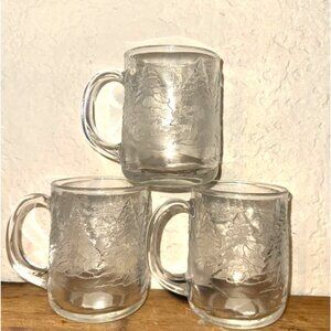 Luminarc Winter Wonderland Glass Mugs Set Of 3
